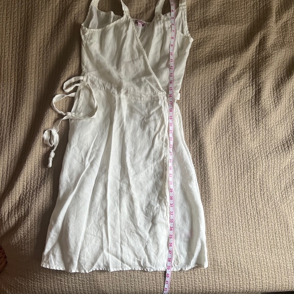 Calypso Saint Barth White Linen Midi Wrap Dress Sz. S - Picture 13 of 14